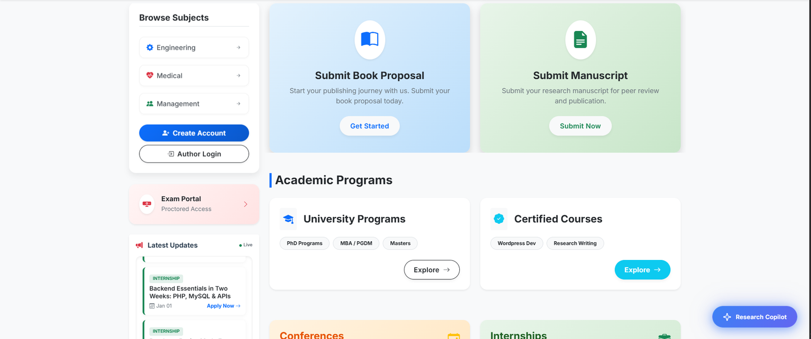 Rademics Publishing Platform